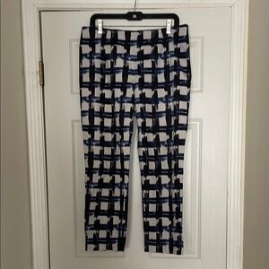 Peserico Sign - Made in Italy - Stylish Geometric Print Pants - EU 48/12